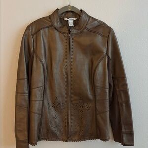 Nygard Bronze Jacket With Cut Out